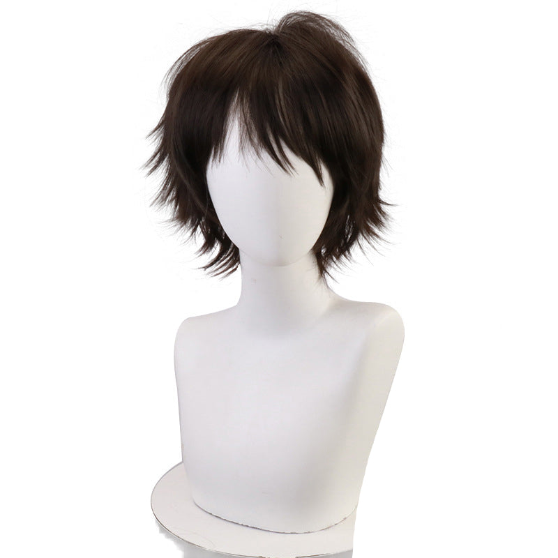 Aoba Johsai Toru Oikawa Cosplay Wigs Brown Short Wigs