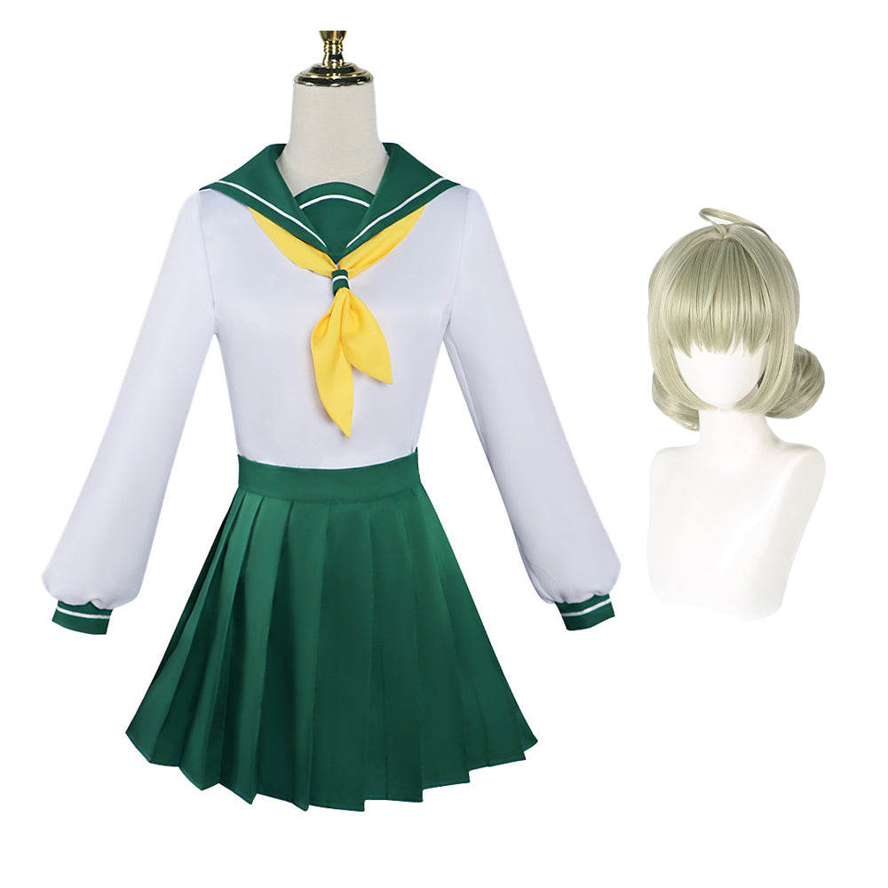 Gushing over Magical Girls Araga Kiwi School Uniform Costume With Wigs Full Set Halloween Cosplay Outfit