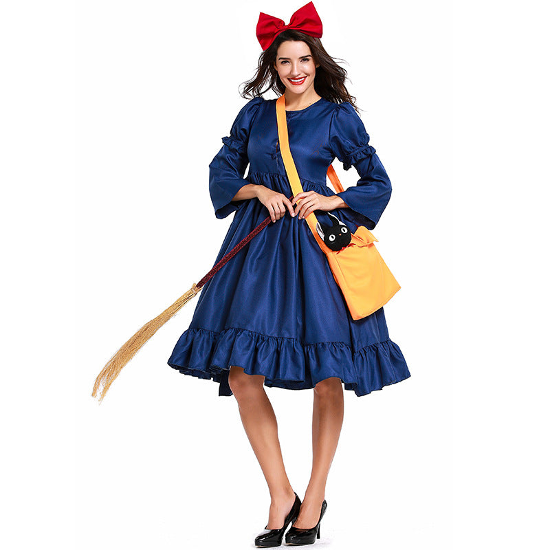 Kids/ Adults Version Kiki's Delivery Service Cosplay Kiki Cosplay Dress Costume Halloween Cosplay Outfit