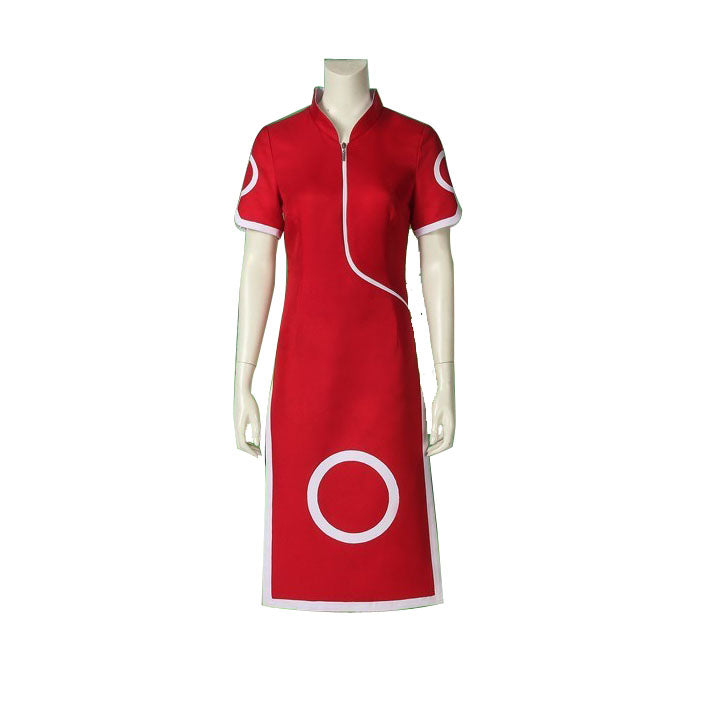 Anime Haruno Sakura Childhood Costume Cheongsam Dress Cosplay Outfit