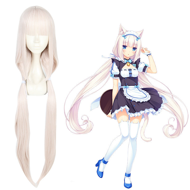 Nekopara Chocola Vanilla Cosplay Wigs Halloween Cosplay Accessories