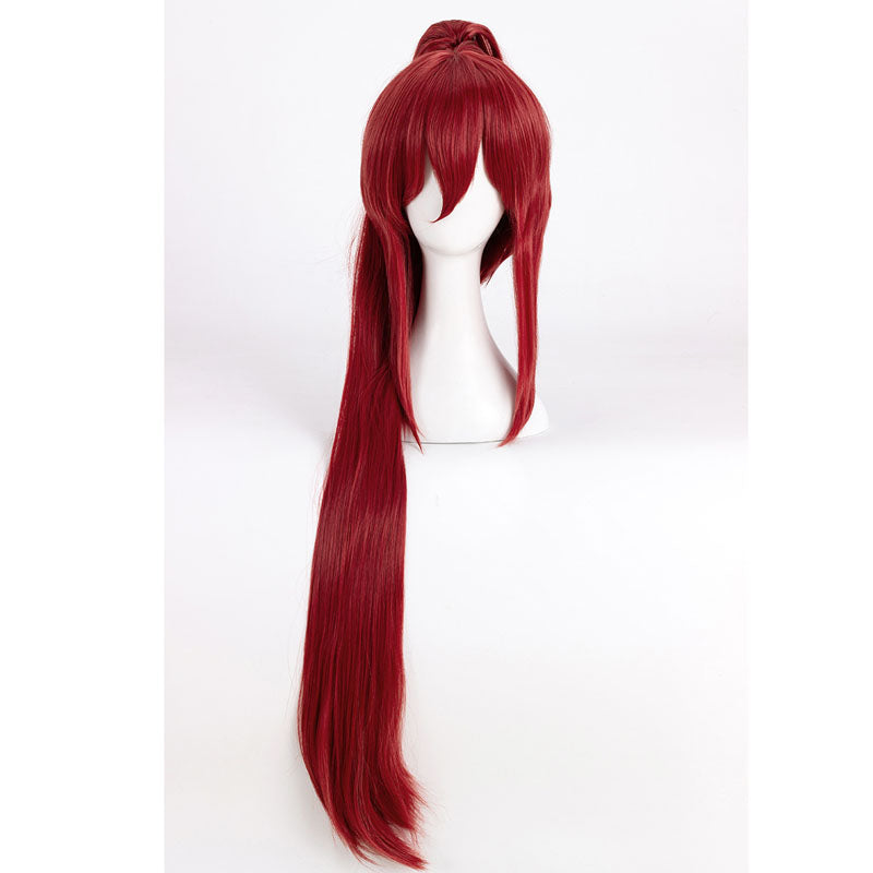 Erza Scarlet Wigs Long Hair Wine Red Cosplay Wigs