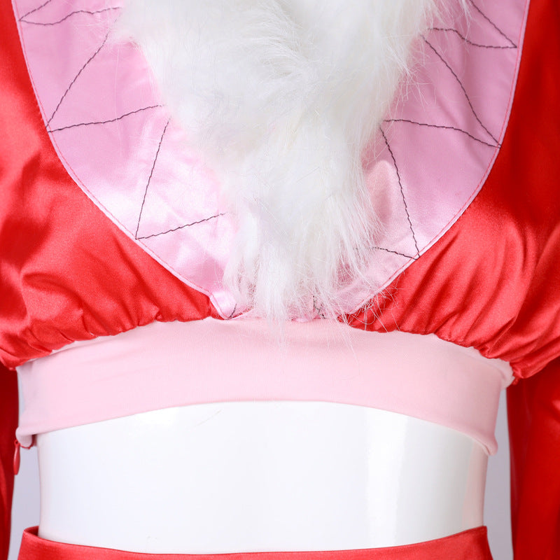 Anime One Piece Pirate Empress Boa Hancock Cosplay Costume Full Set With Earrings Cosplay Outfit Set