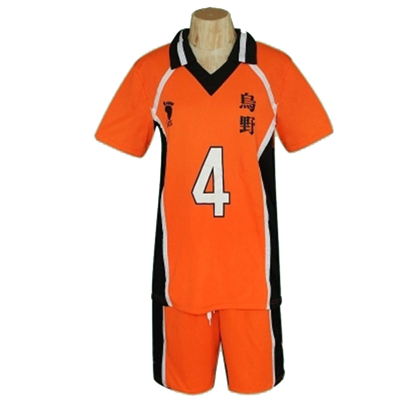 Karasuno High Uniform Costume Cosplay T-shirt and Shorts Sports Suit Set