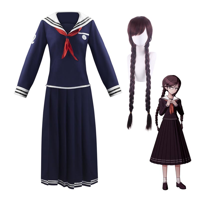 Danganronpa: Trigger Happy Havoc Toko Fukawa Cosplay Uniform With Wigs Halloween Party Costume Set