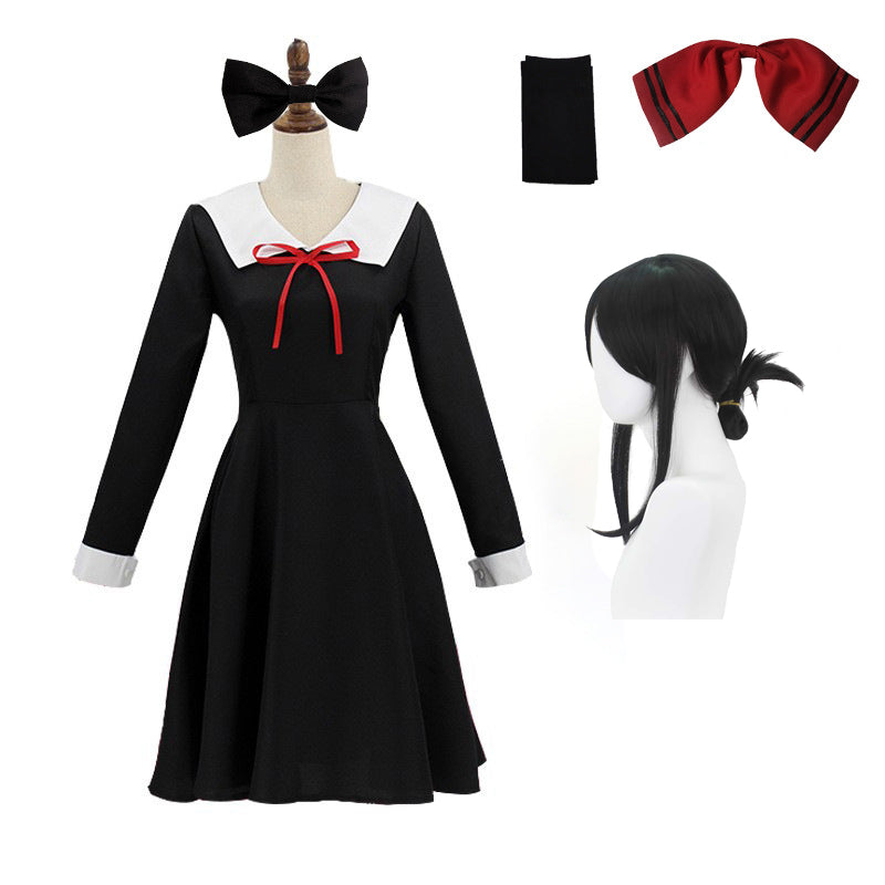 Anime Kaguya-sama wa Kokurasetai/Kaguya-sama Love is War Kaguya Shinomiya Cosplay Costume With Wigs Set