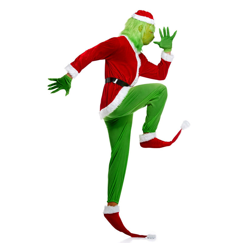 2020 Christmas The Grinch Costume Full Set