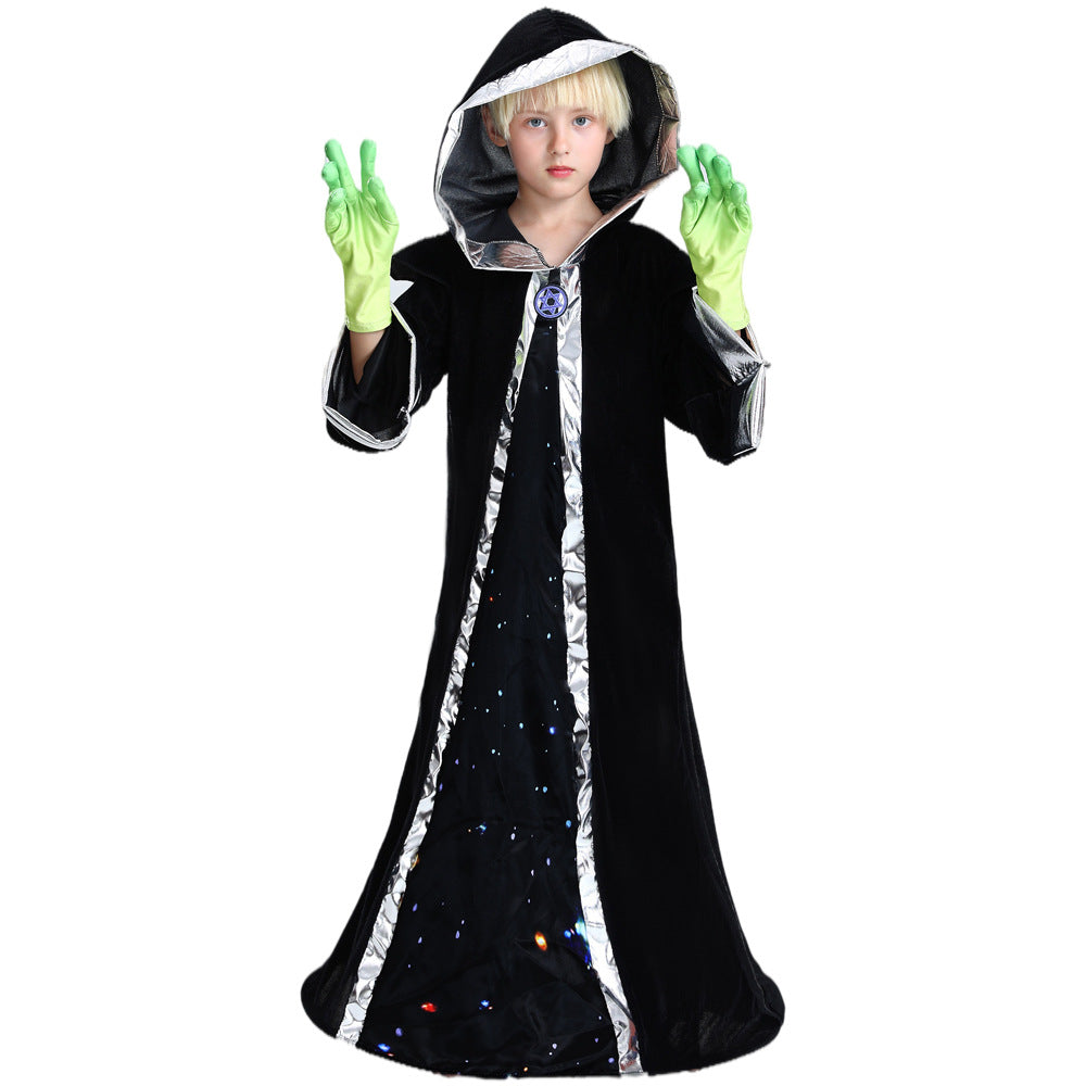 2023 Child Alien Costume Robe Boys Girls Halloween Carnival Party Costume
