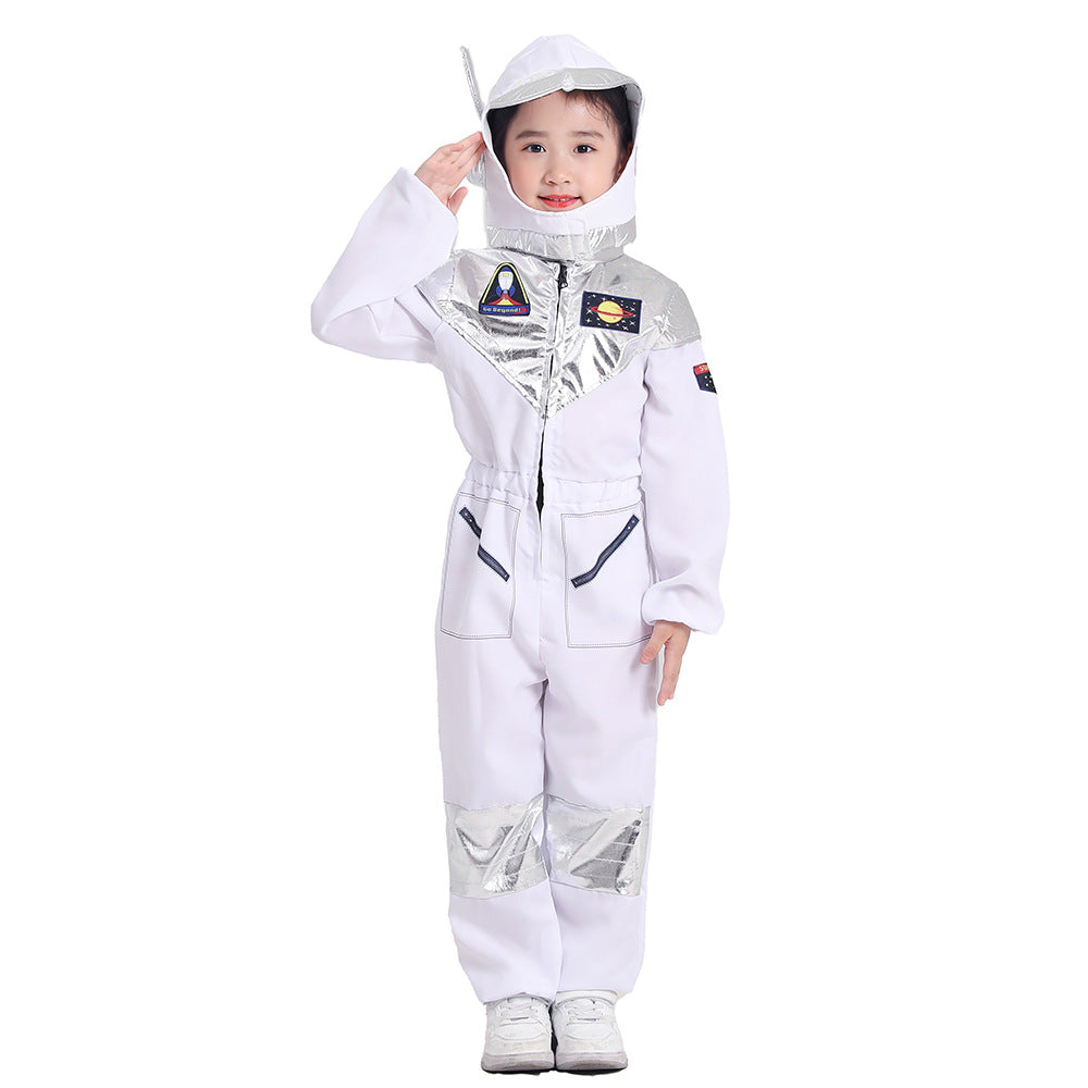 2023 Child Astronaut Space Suit Costume Boys Girls Halloween Party Cosplay Costumes Outfit
