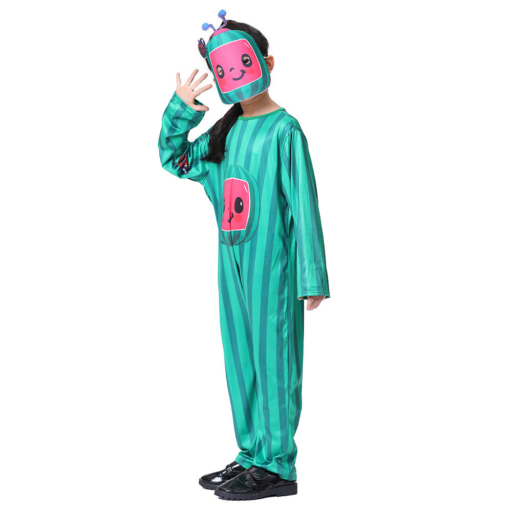 2023 Children's Halloween Watermelon Costume Girls Boys Stage Performance Costume