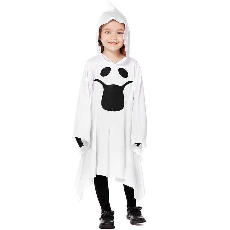 2023 Halloween Carnival Kids Costume Girl Boys Little White Ghost Costume