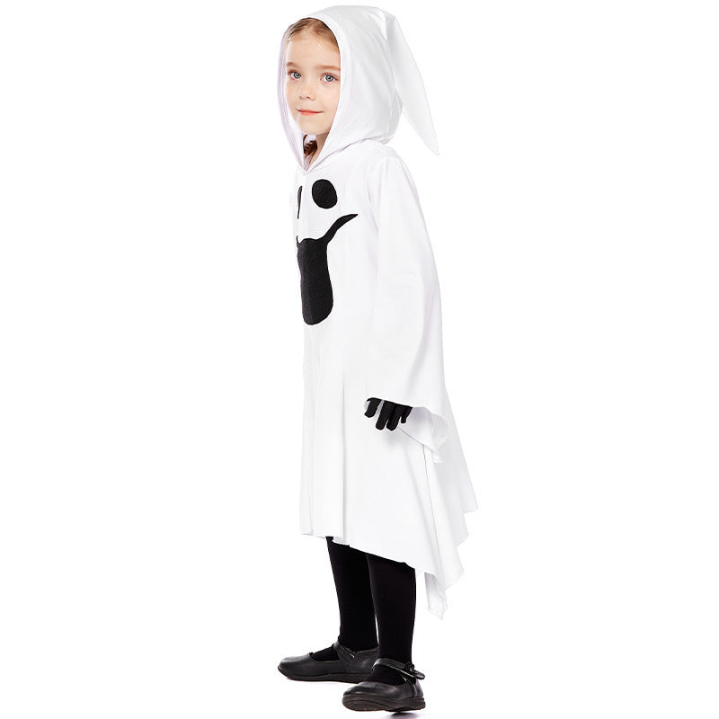 2023 Halloween Carnival Kids Costume Girl Boys Little White Ghost Costume