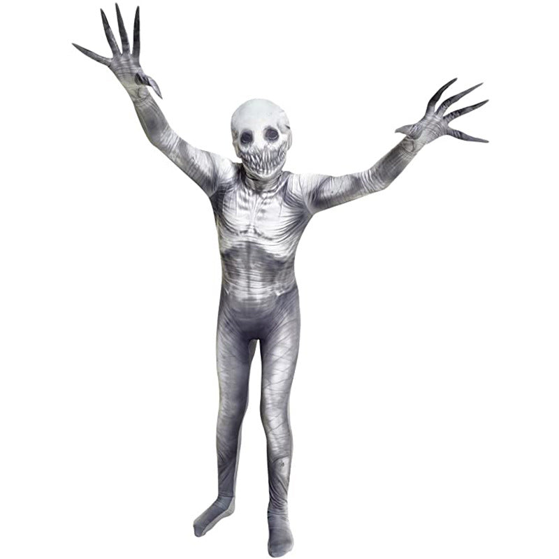 2023 Halloween Child Adult Horror Zentai Costume Zombie Skeleton Onesie Jumpsuit Cosplay Costume