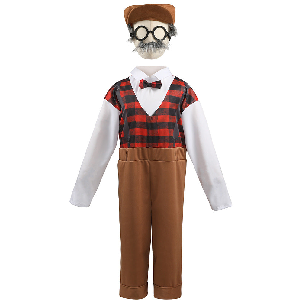 2023 Halloween Child Elderly Costume Grandpa Costume Stage Performance Clothes