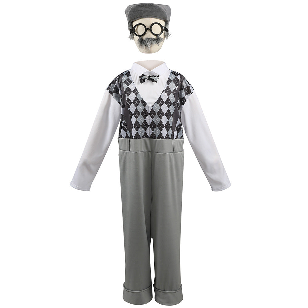 2023 Halloween Child Elderly Costume Grandpa Costume Stage Performance Clothes