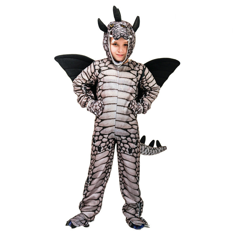 2023 Halloween Children Dinosaur Stage Performance Costume Kids Girls Boys Masquerade Dinosaur Costume