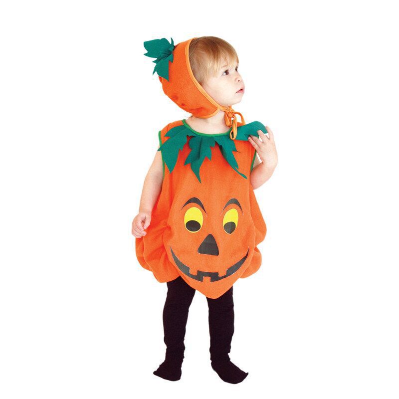 2023 Halloween Children's Pumpkin Costumes Boys Girls Masquerade Performance Costumes Toddler Pumpkin Costumes