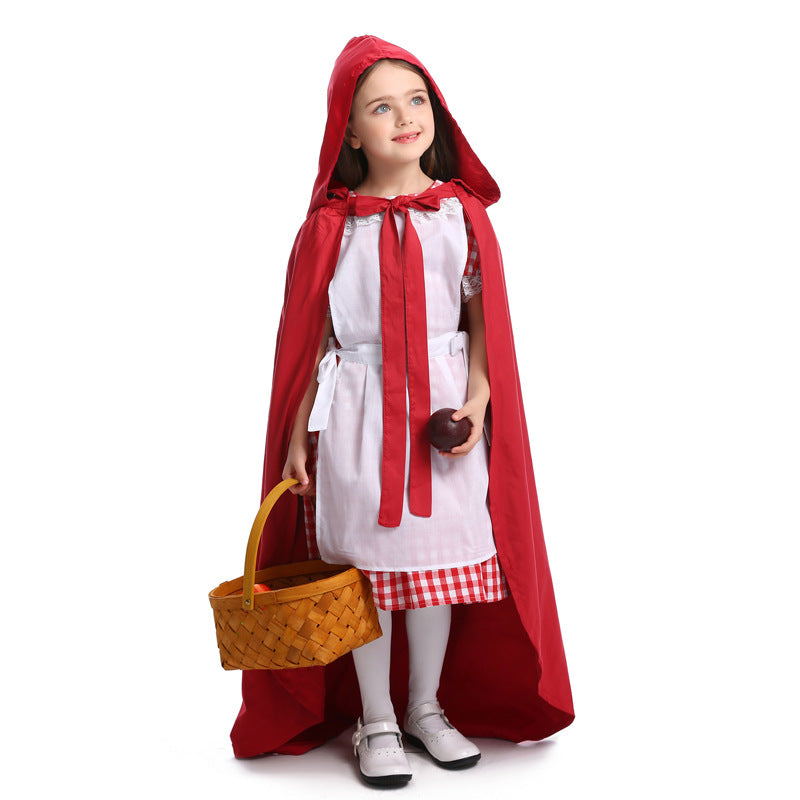 2023 Halloween Costumes Girls Little Red Riding Hood Costume Drama Performance Costume