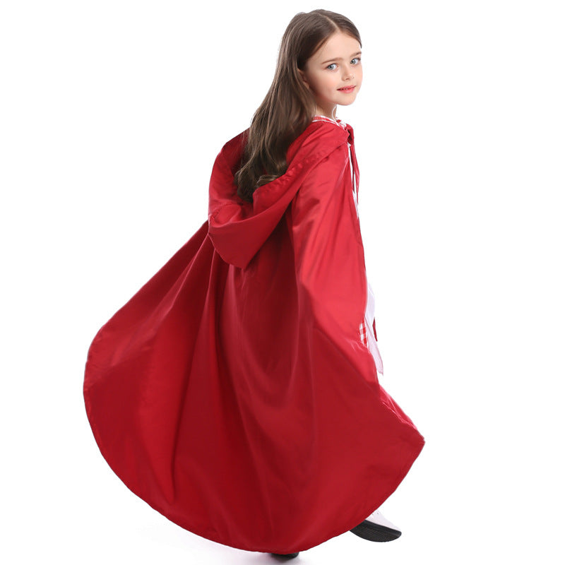 2023 Halloween Costumes Girls Little Red Riding Hood Costume Drama Performance Costume