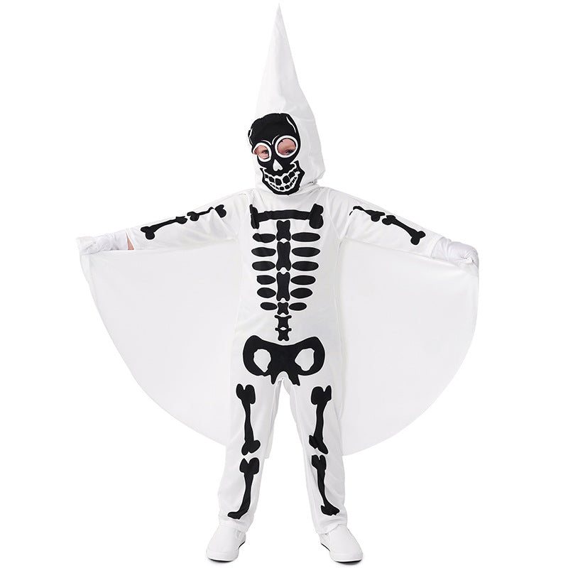 2023 Halloween Dress Up Costumes Kids Skeleton Cosplay Costumes Girls Boys Bones Spooky Party Costumes
