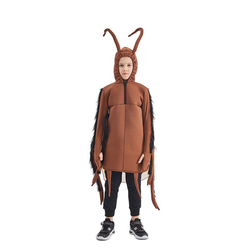 2023 Halloween Kids Spooky Costume Cockroach Jumpsuit Costume