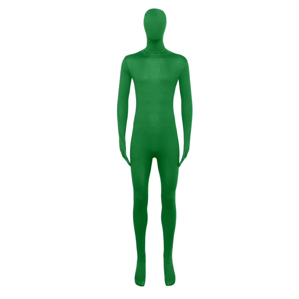 2023 Kids and Adults Halloween Ninja Costume Invisibility Zentai Suit Solid Color Tights Invisible Black Jumpsuit