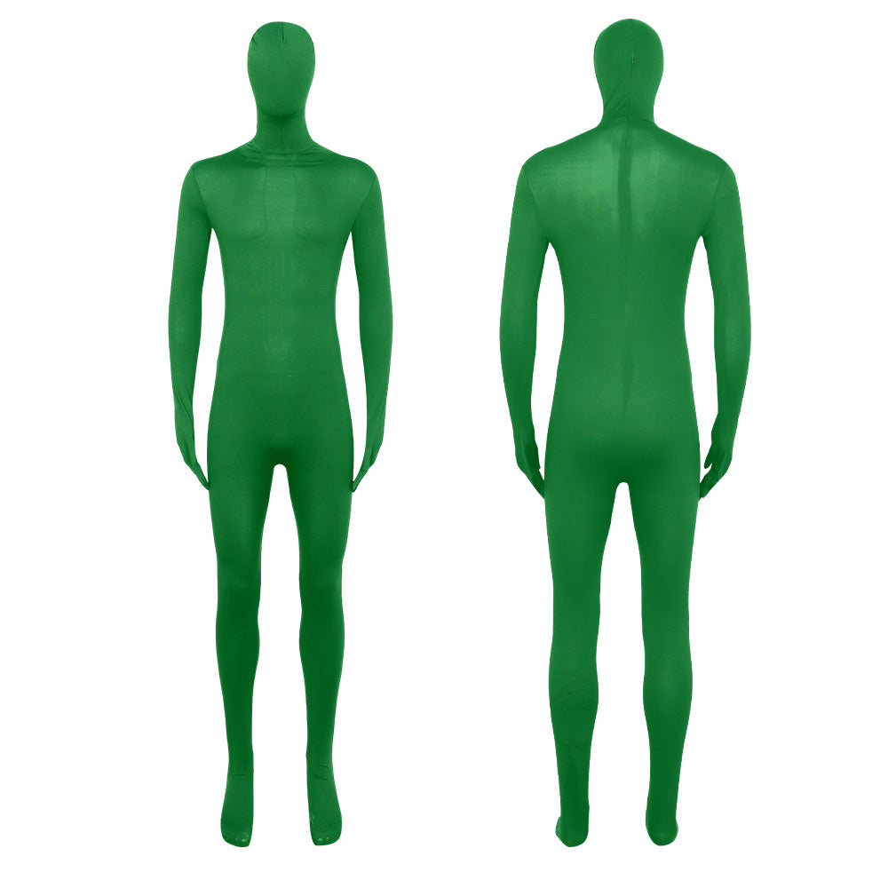 2023 Kids and Adults Halloween Ninja Costume Invisibility Zentai Suit Solid Color Tights Invisible Black Jumpsuit