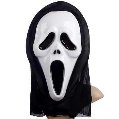 2023 Kids and Adults Screaming Face Death Costume Black Robe With Mask Halloween Scary Costume Outfit