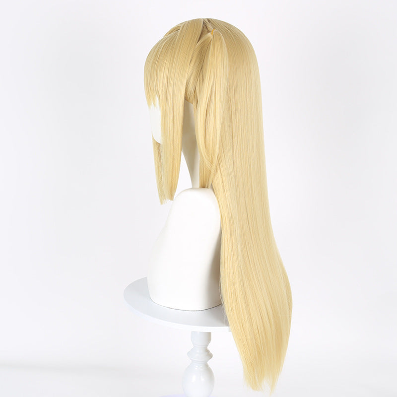 DN Misa Cosplay Wigs Long Golden Synthetic Hair Wig