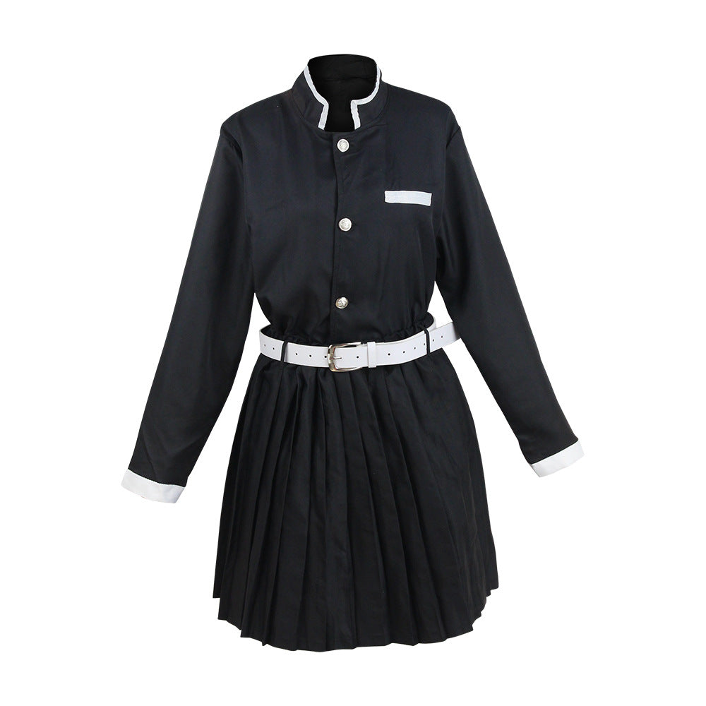 Anime Kanao Tsuyuri Full Set Costume Uniform+Wigs+Boots Halloween Costume Outfit