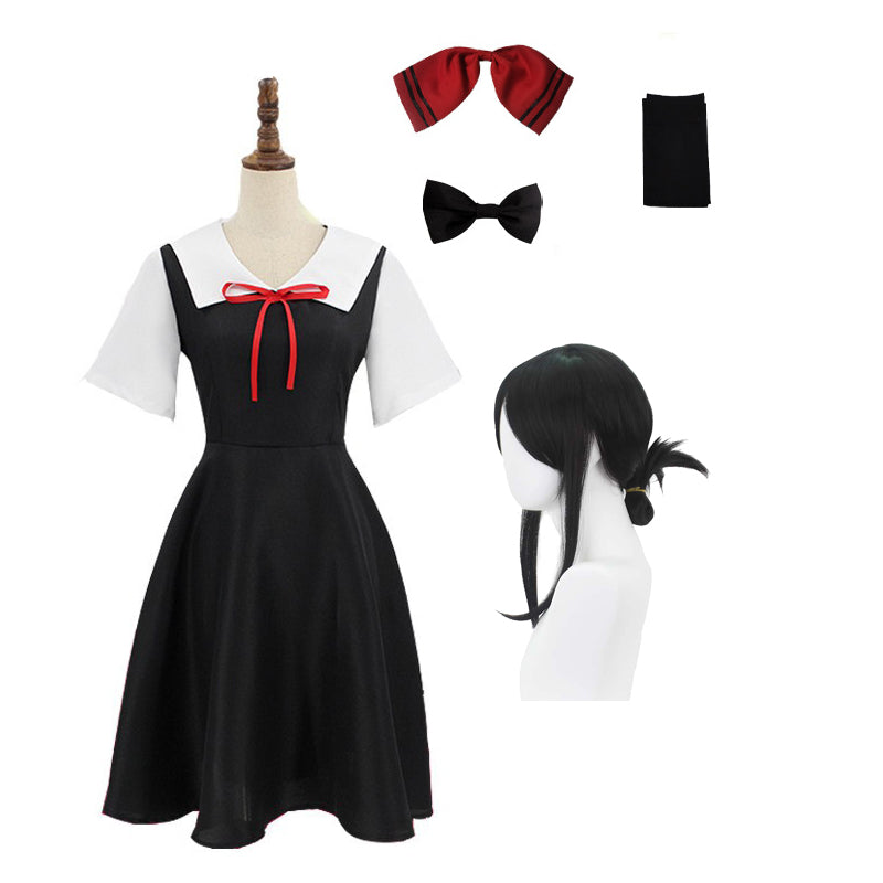 Anime Kaguya-sama wa Kokurasetai/Kaguya-sama Love is War Kaguya Shinomiya Cosplay Costume With Wigs Set