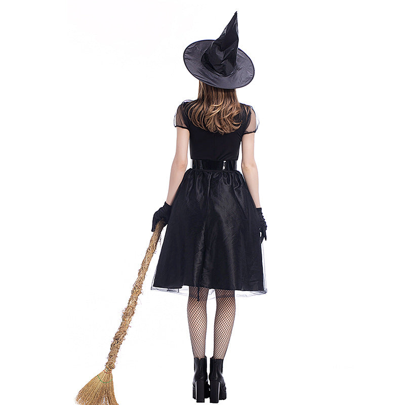 New Black Muslin Night Ghost Witch Cosplay Costume Halloween/Stage/Party