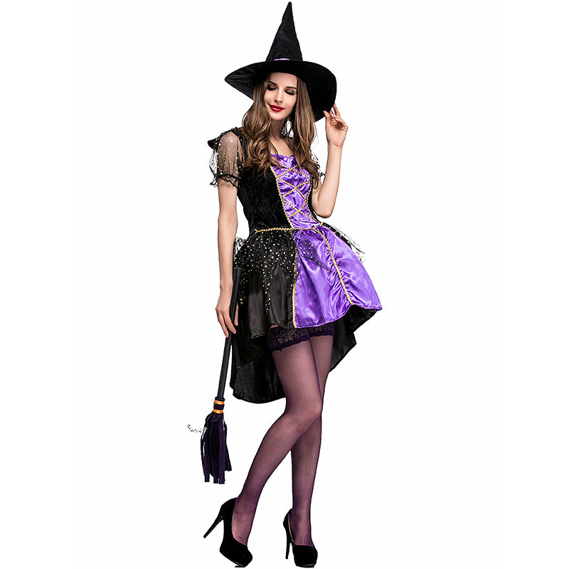 Sexy Purple Swallowtail Tutu Dress Witch Costume Halloween/Stage Performance/Party