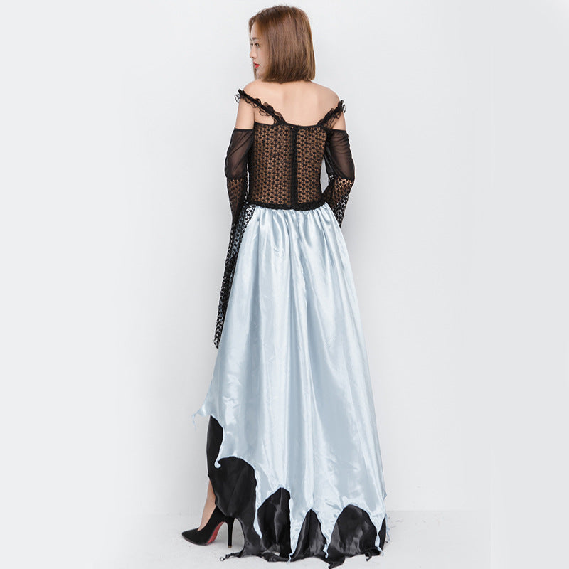 Black Lace Sexy Irregular Witch Cosplay Costume Halloween/Stage Performance/Party