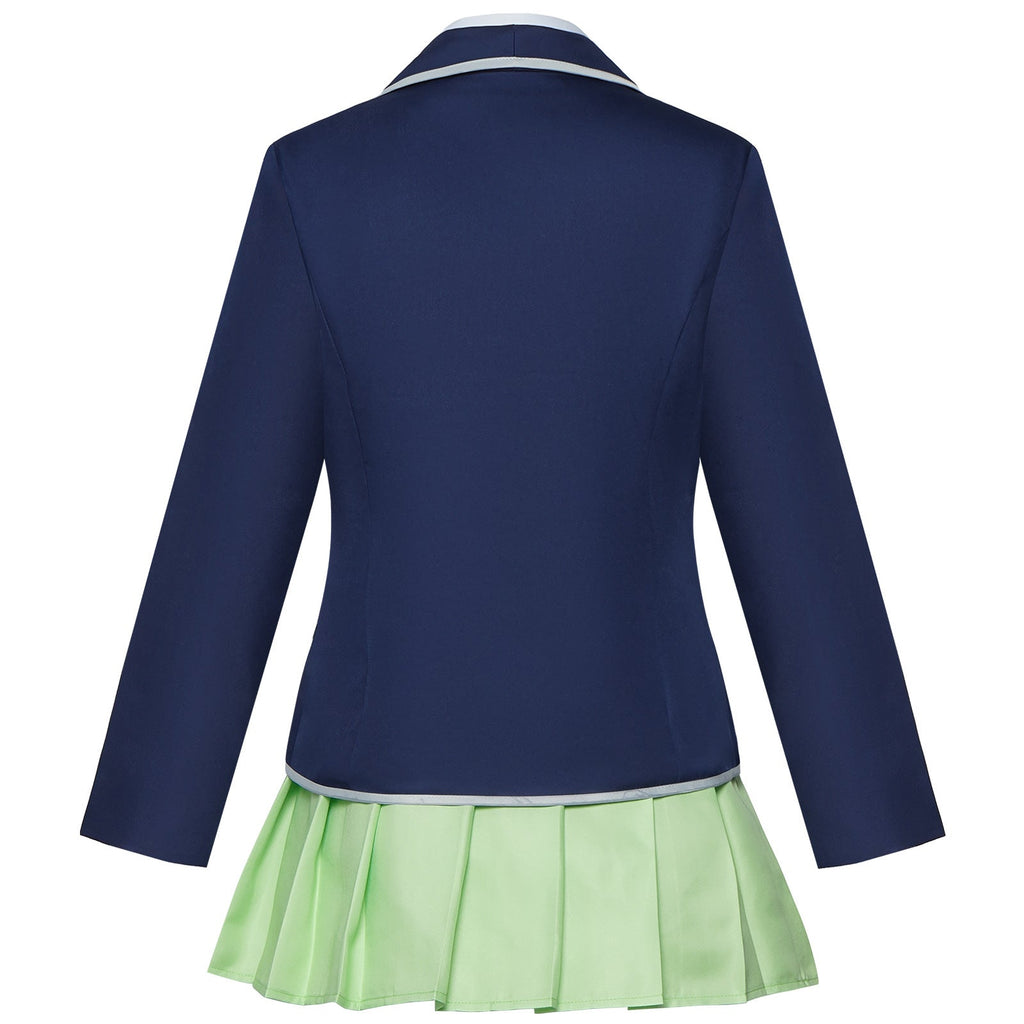 5Hanayome Itsuki Nakano  School Uniform Costume+Wigs Halloween Cosplay Outfit
