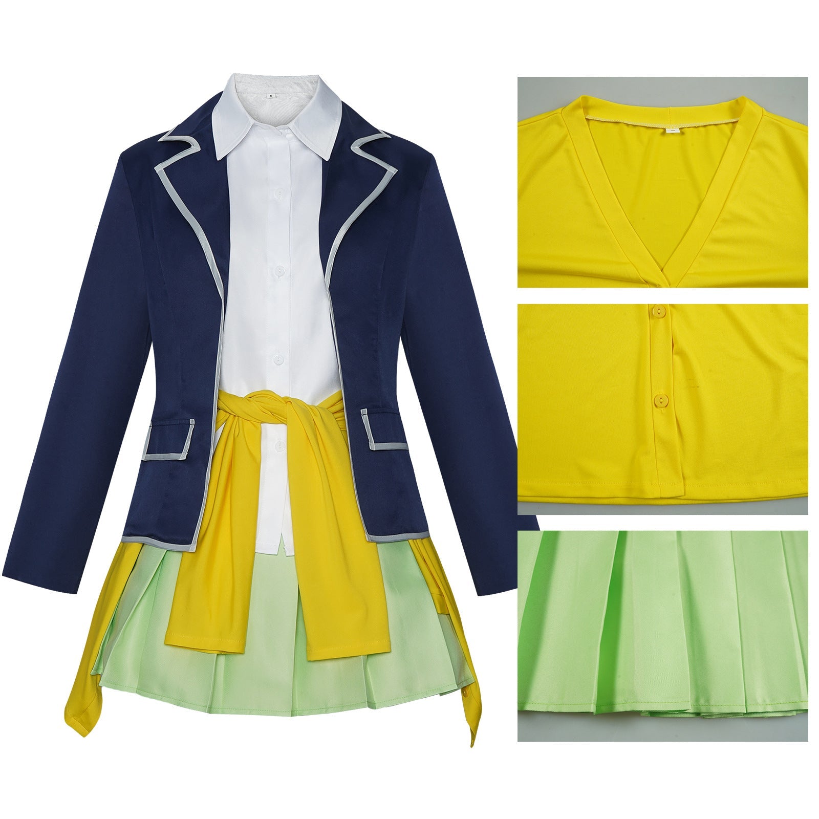 5Hanayome Ichika Nakano School Uniform Costume+Wigs Halloween Cosplay Outfit