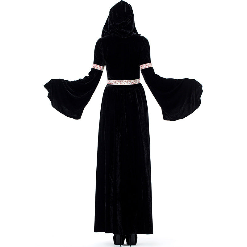 Retro Court Black Witch Cosplay Costume Halloween/Stage Performance/Party