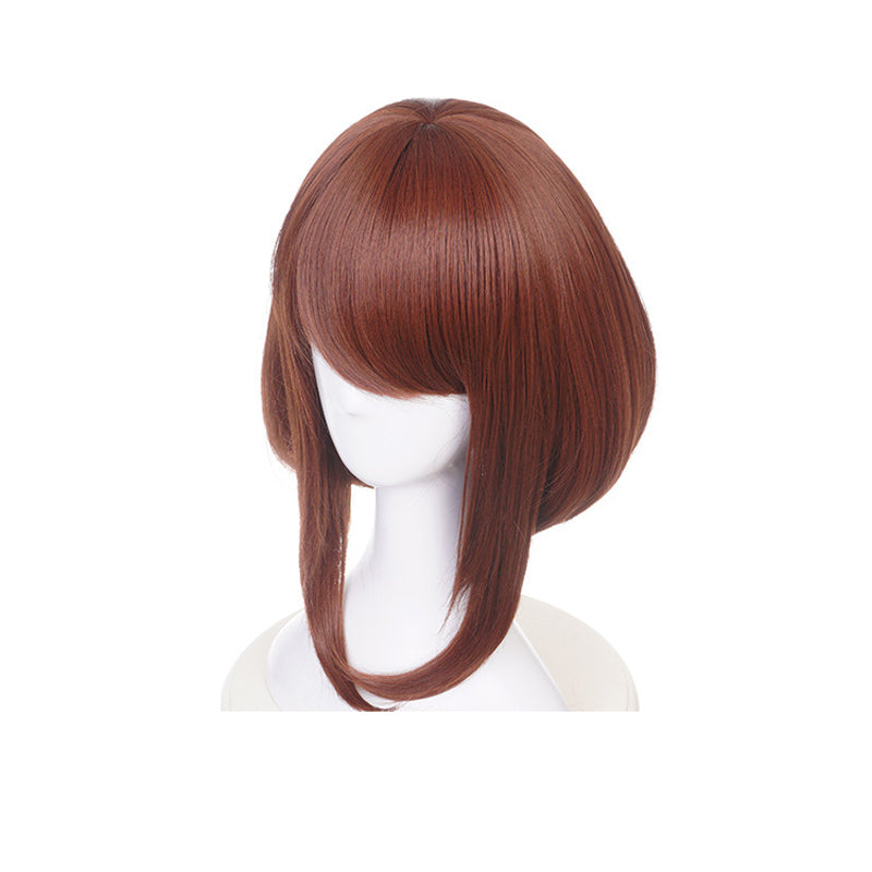Ochaco Uraraka Hero Costume Zentai+Wigs Set Halloween Cosplay Costume