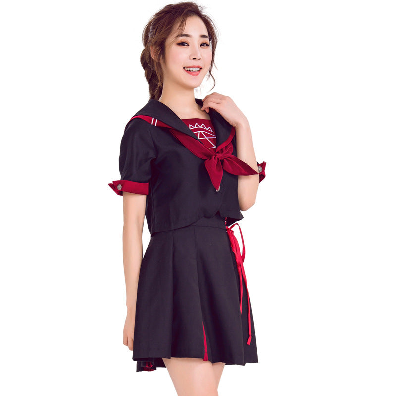 Japanese School Girl Style Navy Sailor Uniform Costume