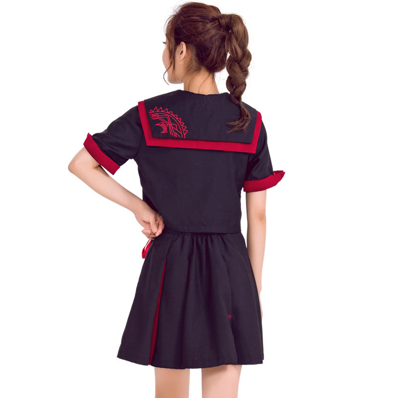 Japanese School Girl Style Navy Sailor Uniform Costume