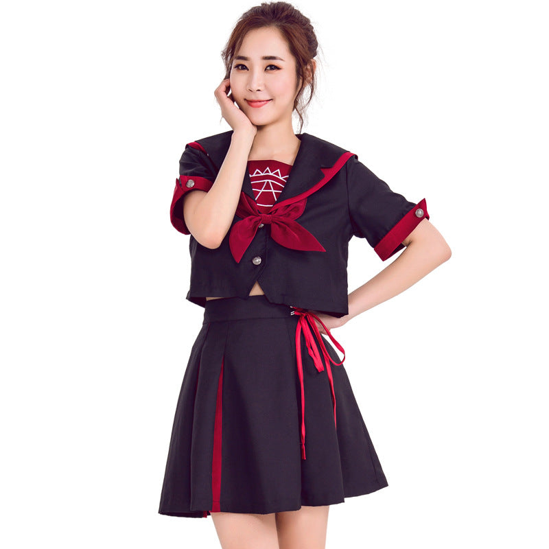 Japanese School Girl Style Navy Sailor Uniform Costume