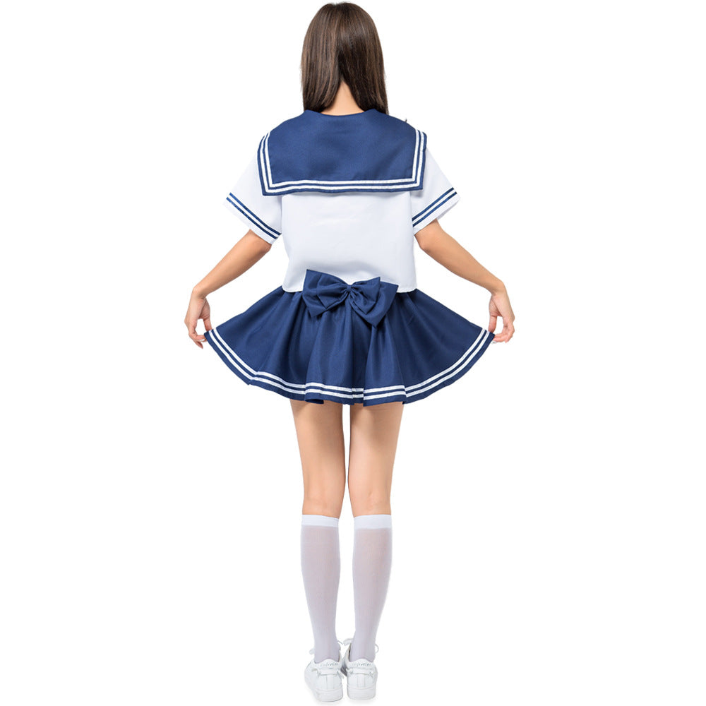 School Girl Uniform Navy Sailor Costume