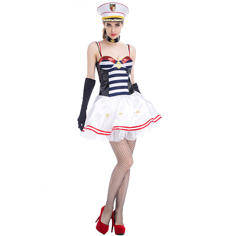 Tube Top Sexy Navy Sailor Costume