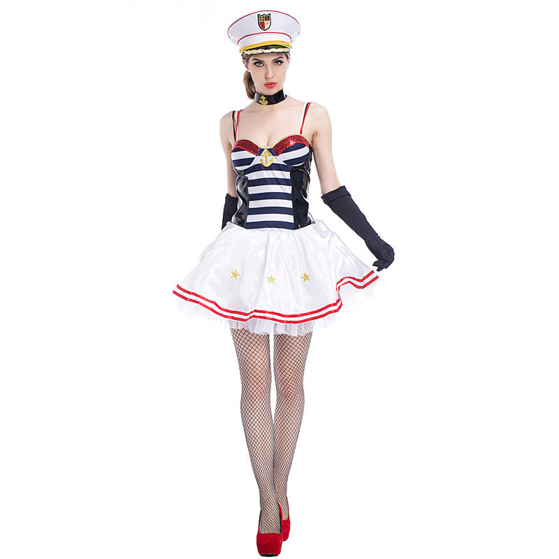 Tube Top Sexy Navy Sailor Costume