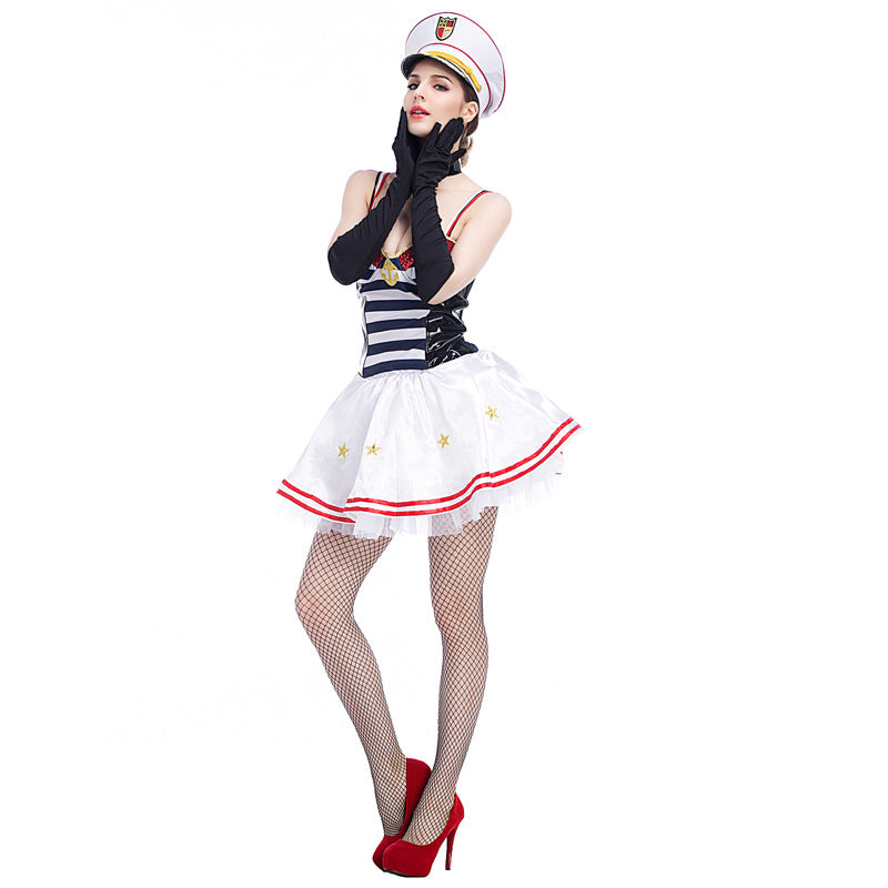 Tube Top Sexy Navy Sailor Costume