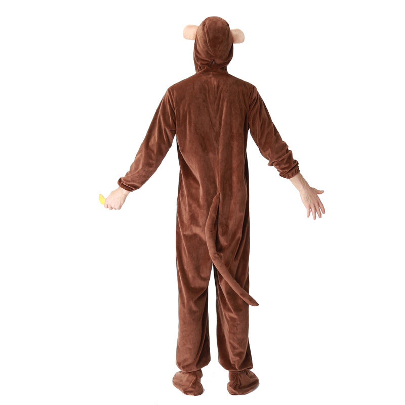Adults Monkey Animal Cosplay Costume Halloween Cosplay Onesis Men