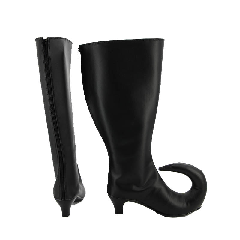 Soul Eater Cosplay Accessories Blair Halloween Cosplay Boots PU Leather Black