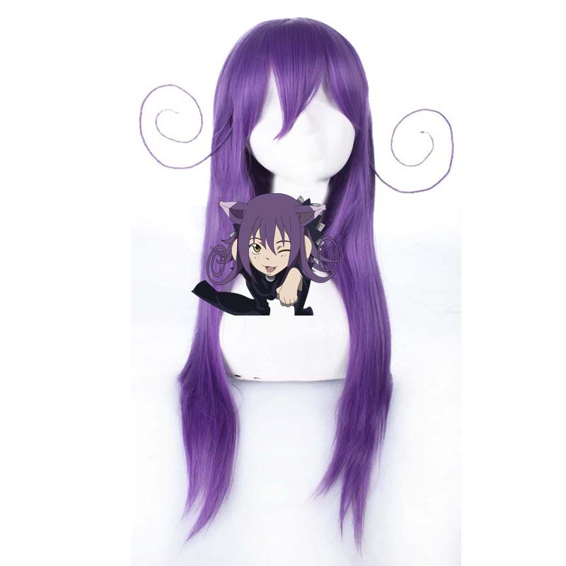 Soul Eater Cosplay Accessories Blair Cosplay Long Wigs Purple