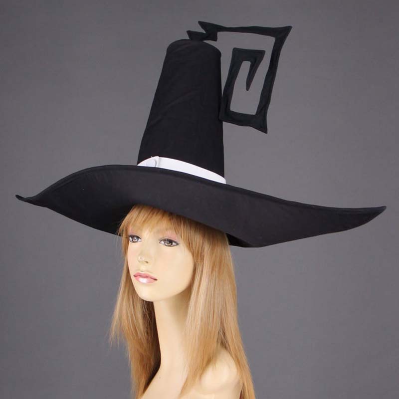 Soul Eater Halloween Cospaly Blair Oversleeve Black Dress Costume Carnival Costume Outfit With Hat For Kids and Adults