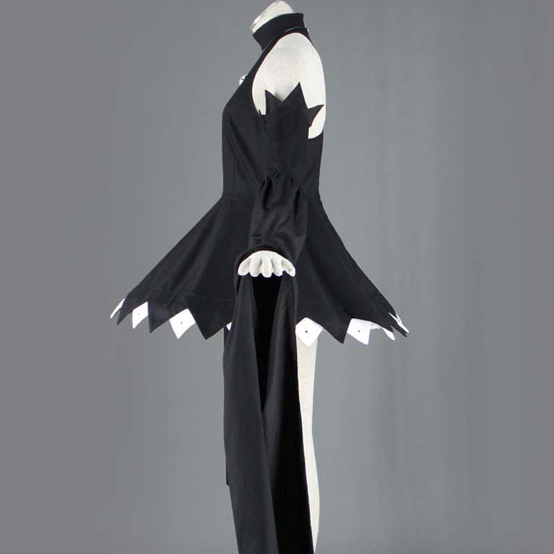 Soul Eater Halloween Cospaly Blair Oversleeve Black Dress Costume Carnival Costume Outfit With Hat For Kids and Adults